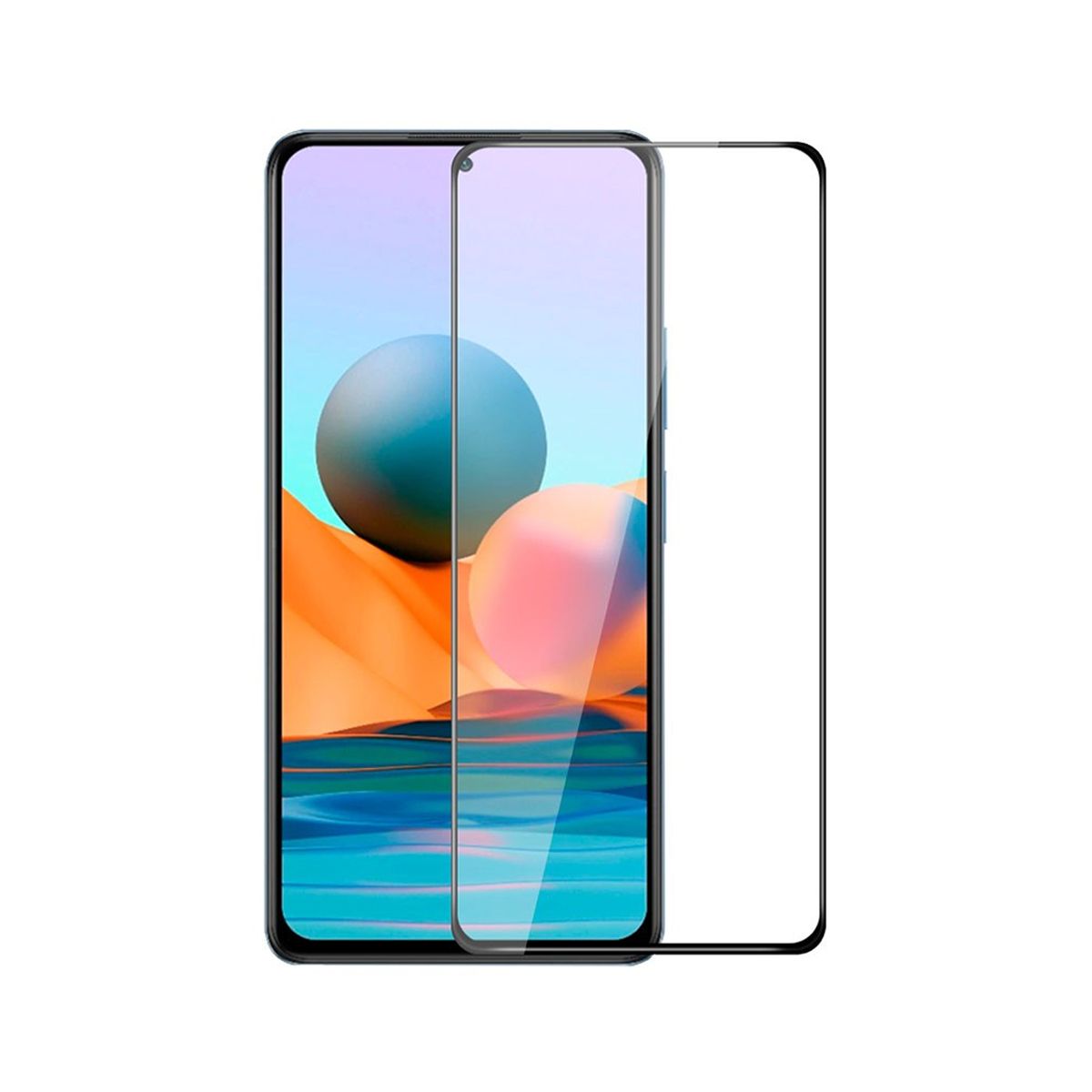 Skärmskydd Xiaomi Note 10S - 3D Härdat Glas Svart (bulk) image 1