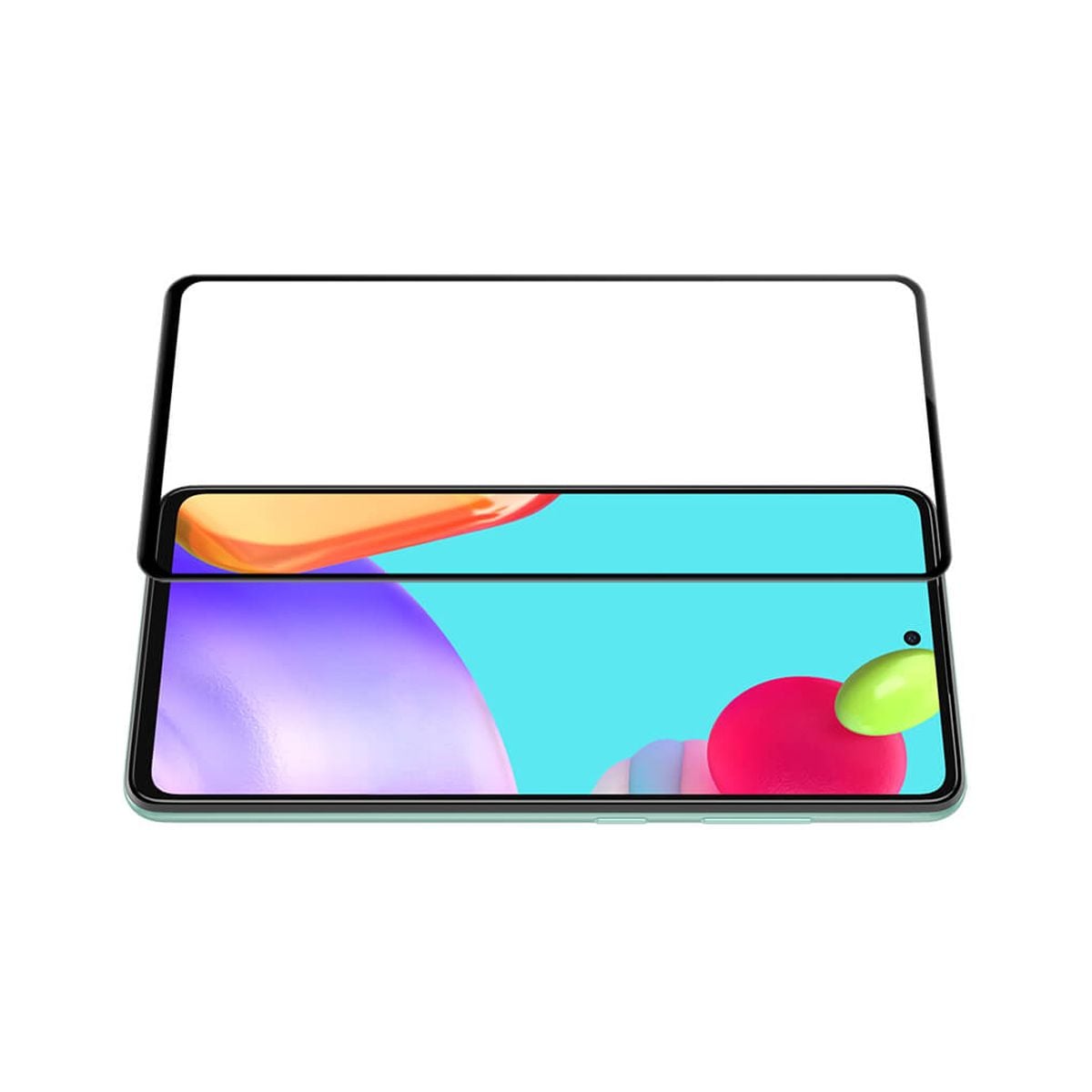 Skärmskydd Samsung A52s - 3D Härdat Glas Svart image 7