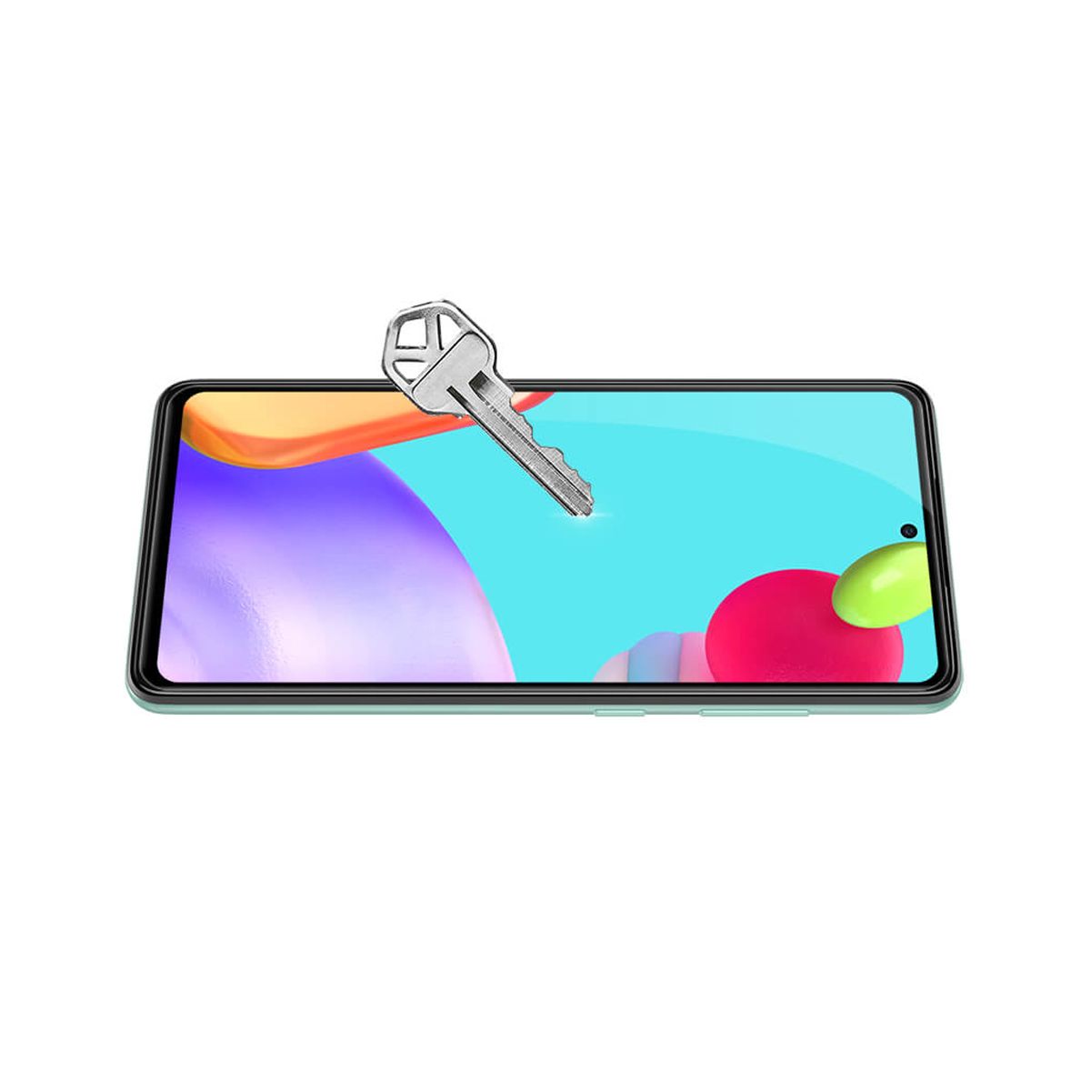 Skärmskydd Samsung A52s - 3D Härdat Glas Svart image 8