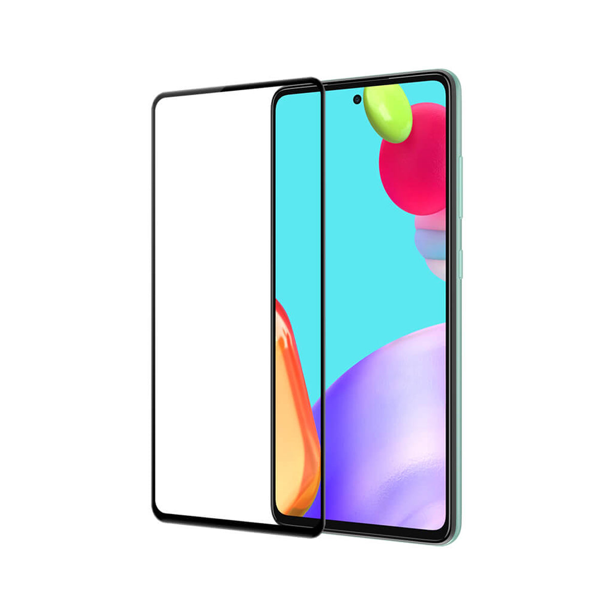 Skärmskydd Galaxy A52s - 3D Härdat Glas Svart (bulk) image 2