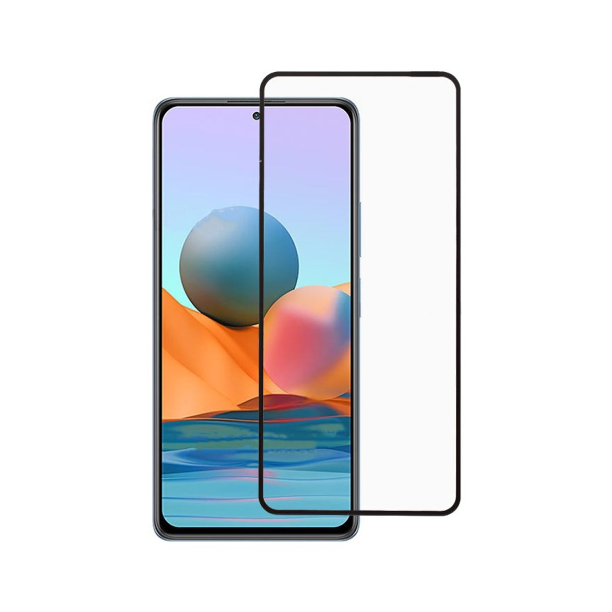 Skärmskydd Xiaomi Redmi Note 10 Pro - 3D Härdat Glas Svart image 1