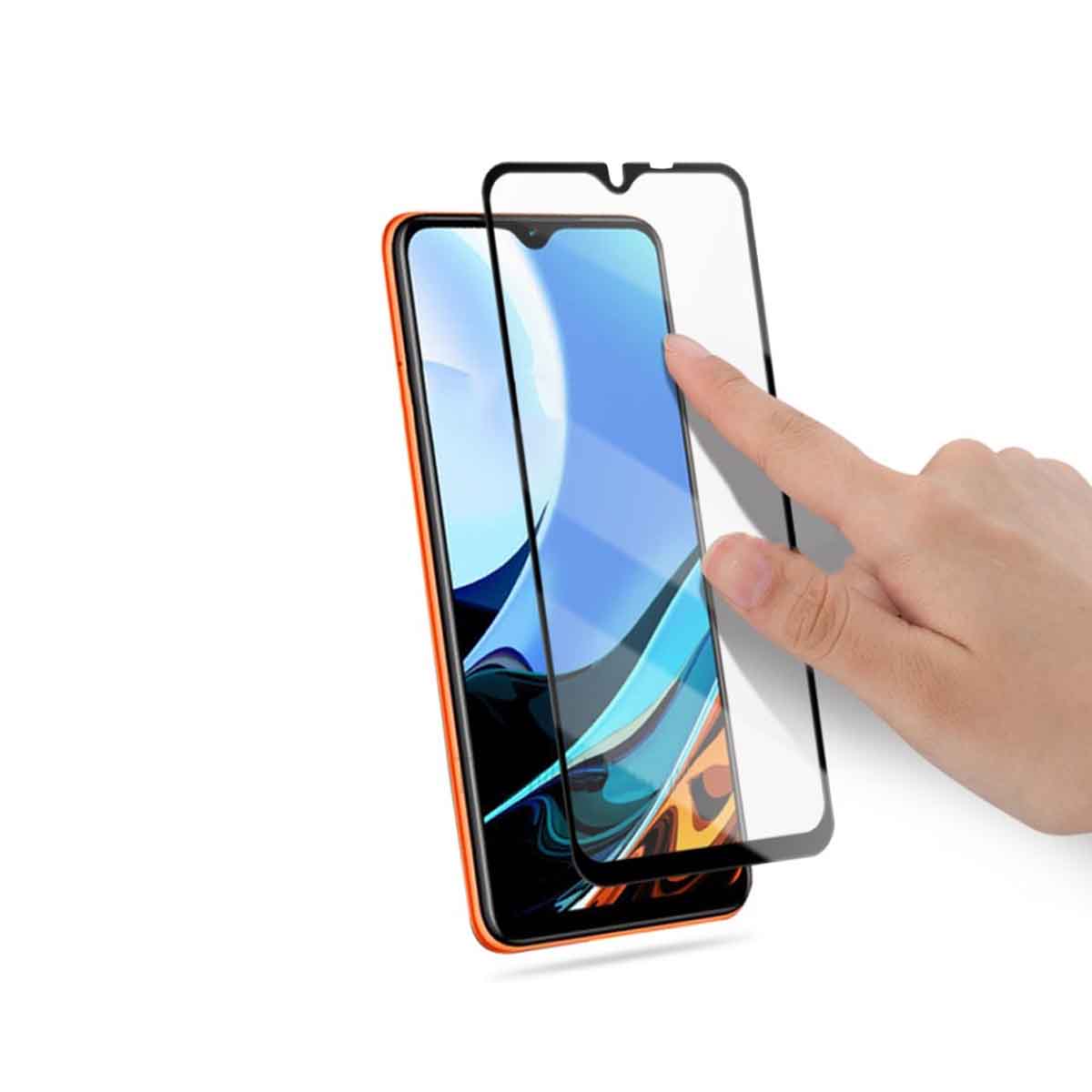 Skärmskydd Xiaomi Redmi 9T - 3D Härdat Glas Svart (bulk) image 4