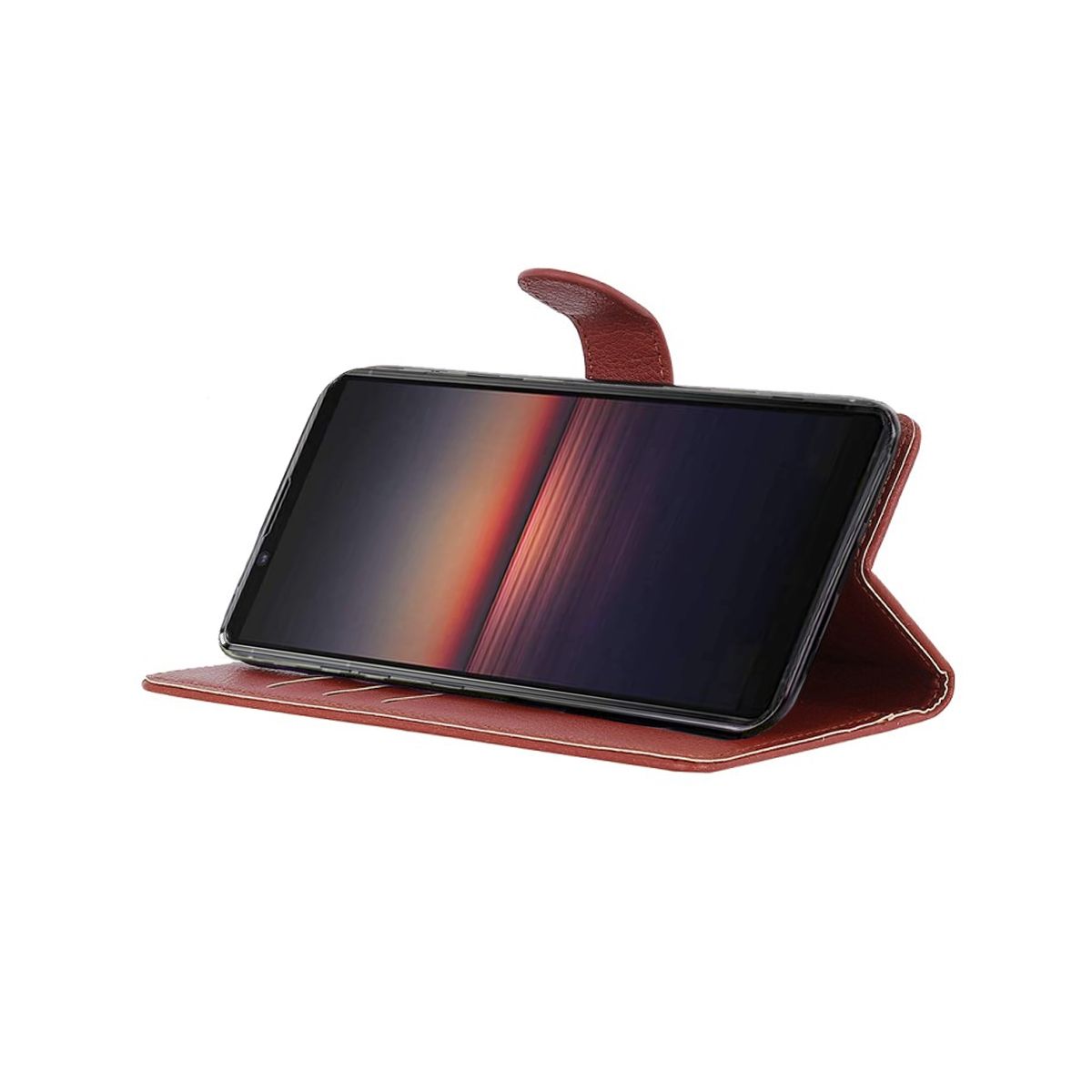 Sony Xperia 1 III 5G Plånboksfodral med Stativ - Brun image 2