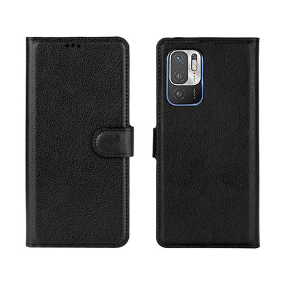 Xiaomi Redmi Note 10 5G Plånboksfodral med Stativ - Svart image 1