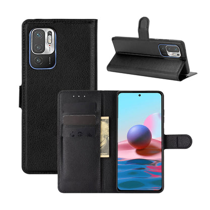Xiaomi Redmi Note 10 5G Plånboksfodral med Stativ - Svart image 5