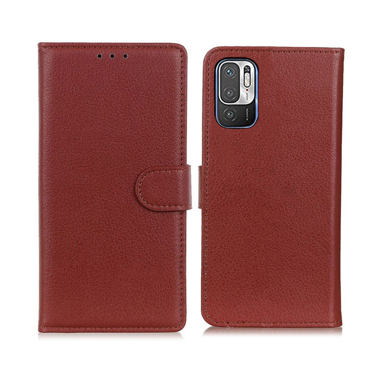 Xiaomi Redmi Note 10 5G Plånboksfodral med Stativ - Brun image 1