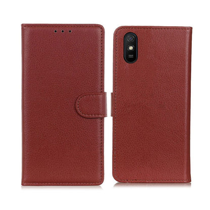 Xiaomi Redmi 9A Plånboksfodral med Stativ - Brun image 1