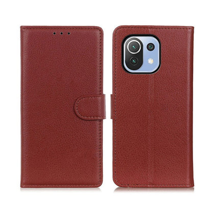 Xiaomi Mi 11 Lite 5G Plånboksfodral med Stativ - Brun image 1