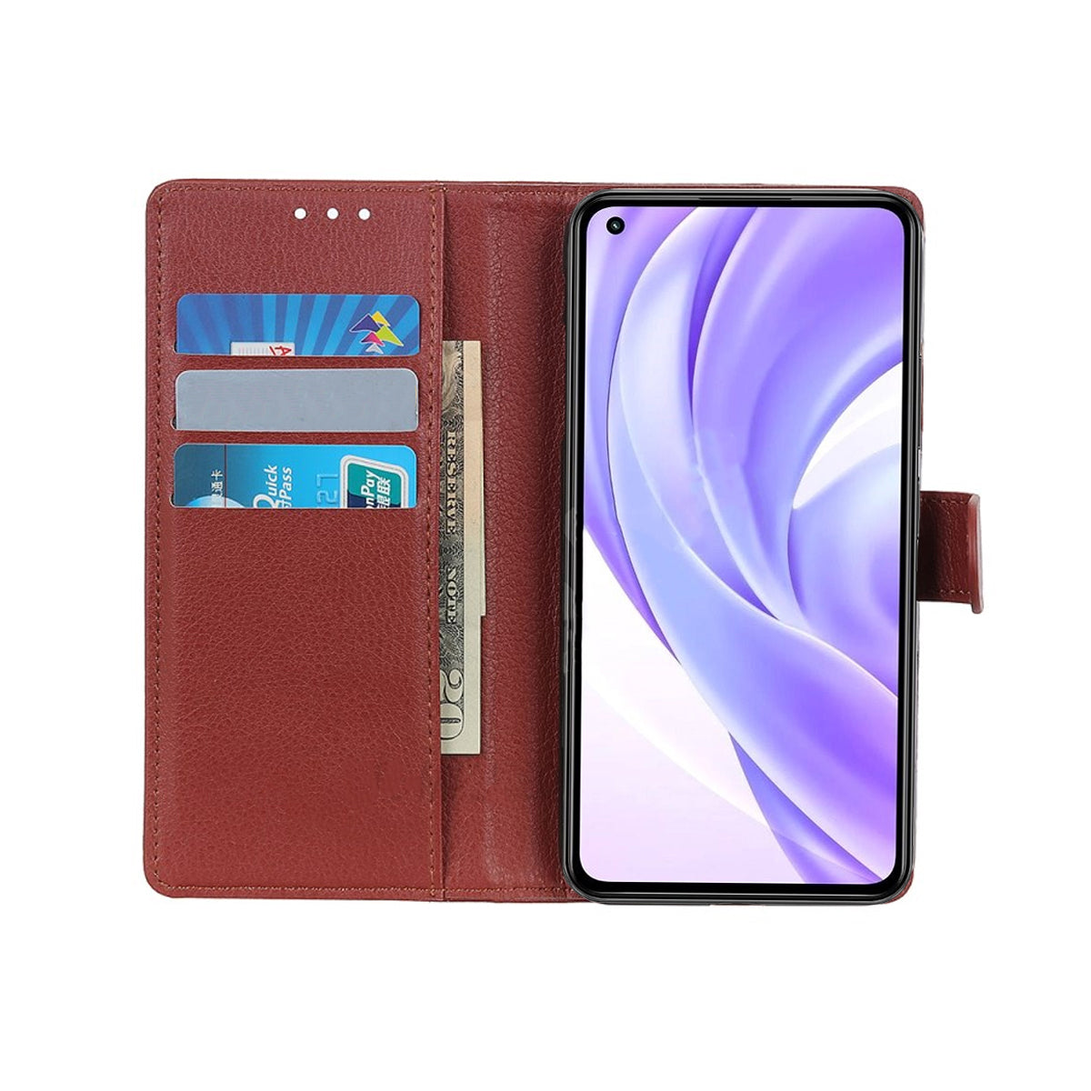 Xiaomi Mi 11 Lite 5G Plånboksfodral med Stativ - Brun image 3
