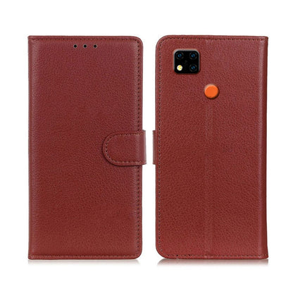 Xiaomi Redmi 9C Plånboksfodral med Stativ - Brun image 1