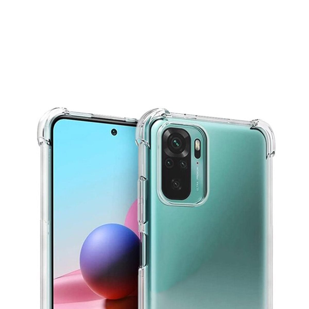 Stöttåligt Mobilskal Xiaomi Redmi Note 10S - Transparent image 3
