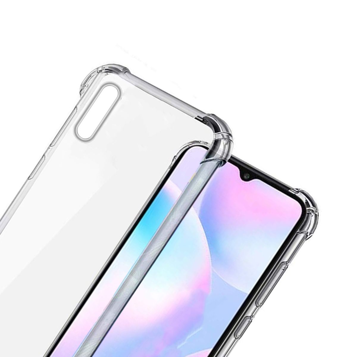 Stöttåligt Mobilskal Xiaomi Redmi 9A - Transparent image 2