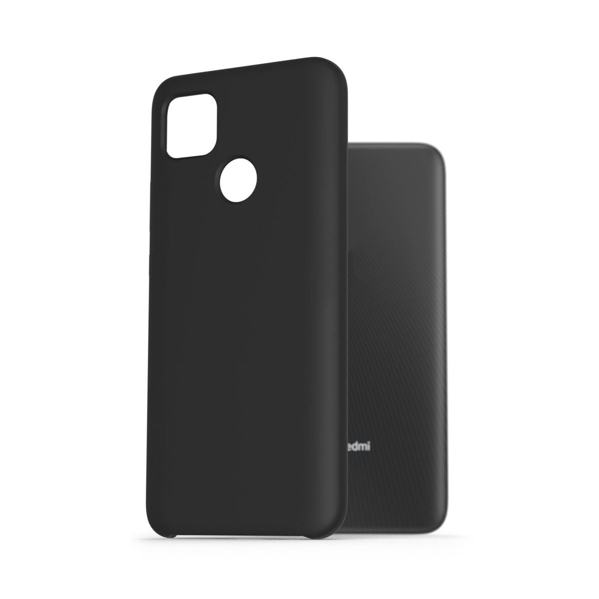 Silikonskal Xiaomi Redmi 9C - Svart image 1