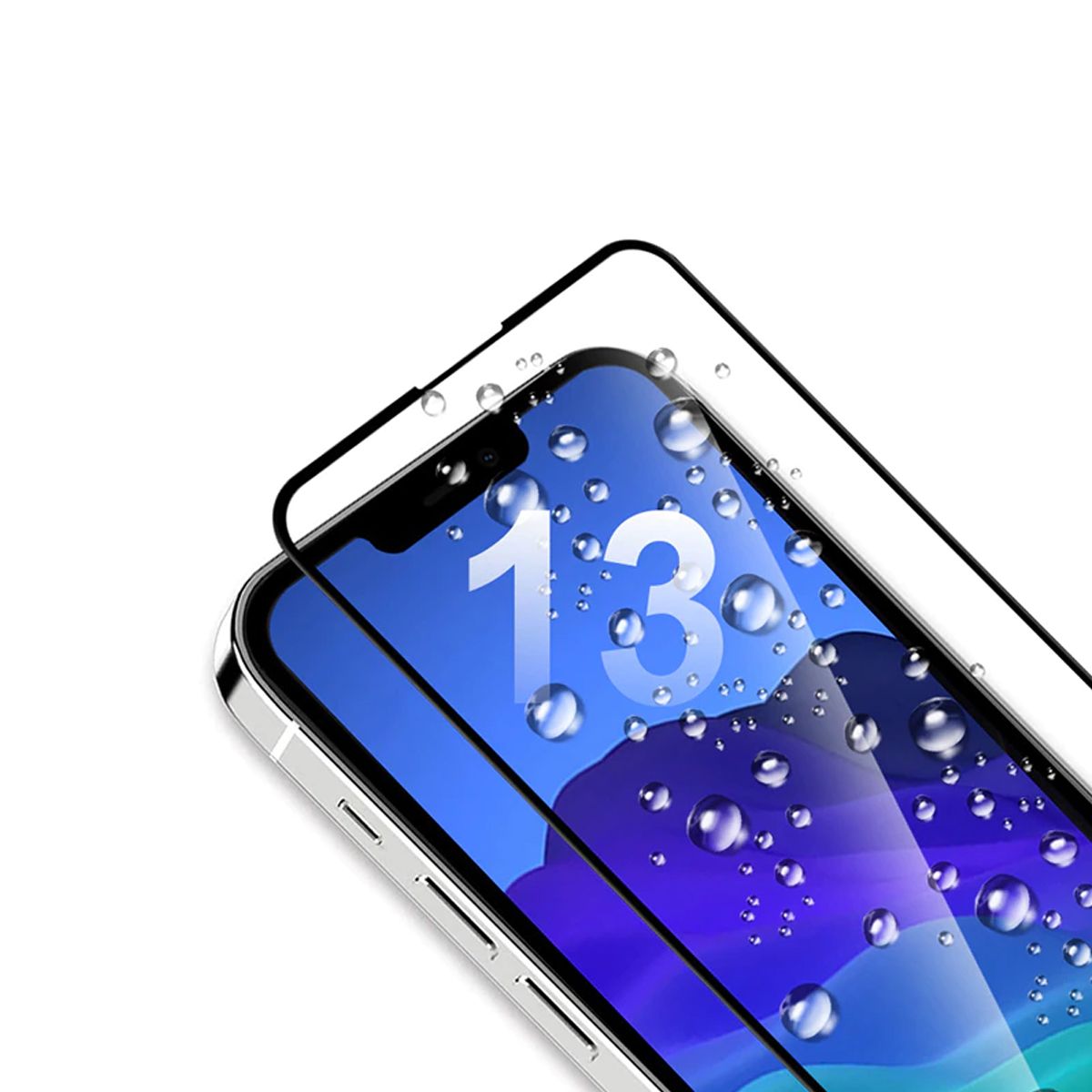 Skärmskydd iPhone 13 Pro Max/14 Plus - 3D Härdat Glas Svart image 5
