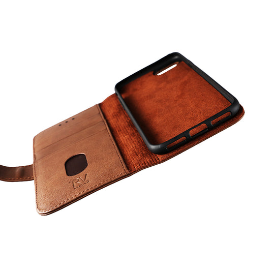 iPhone 7/8/SE 2020 Plånboksfodral Läder Rvelon - Brun image 2