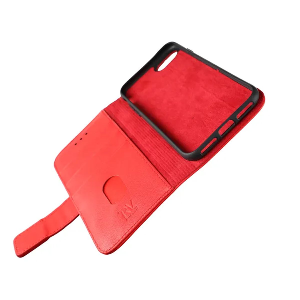 iPhone 7/8/SE 2020 Plånboksfodral Läder Rvelon - Röd image 2