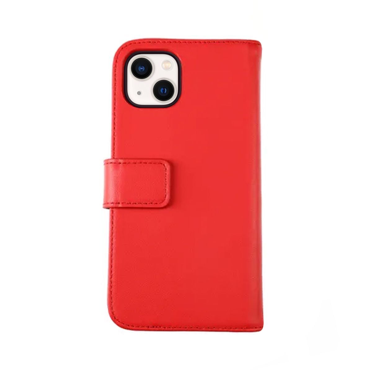 iPhone 13 Plånboksfodral Läder Rvelon - Röd image 1