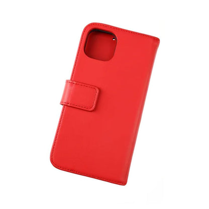 iPhone 13 Pro Plånboksfodral Läder Rvelon - Röd image 7