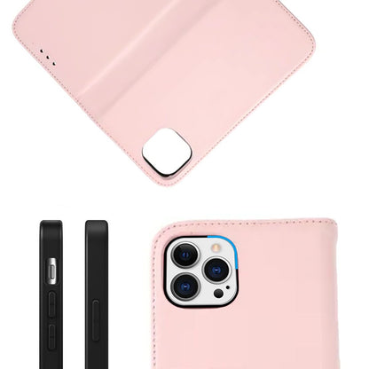 iPhone 12 Pro Max Plånboksfodral Läder Rvelon - Rosa image 5