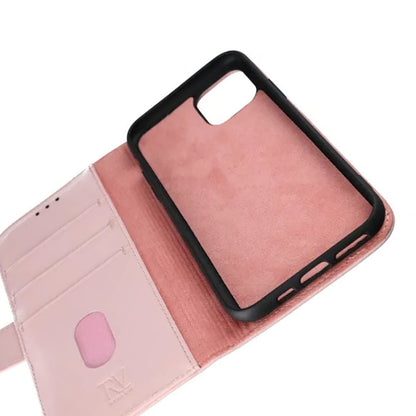 iPhone 11 Pro Plånboksfodral Läder Rvelon - Rosa image 2