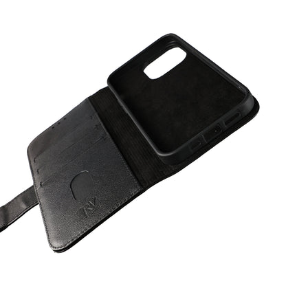 iPhone 13 Plånboksfodral Läder Rvelon - Svart image 2