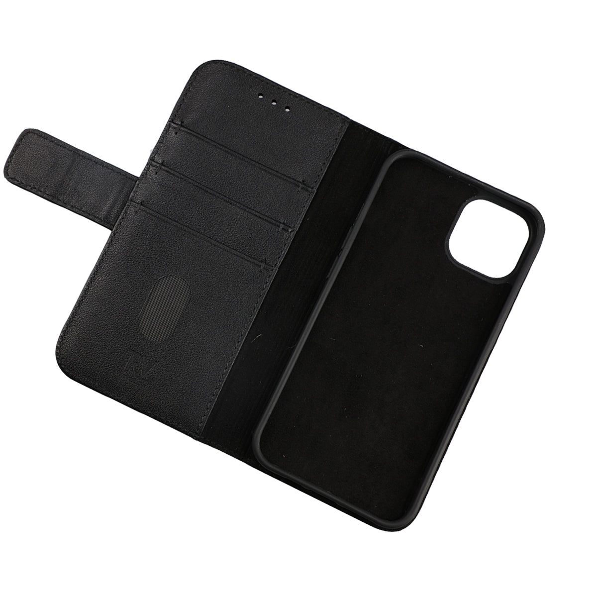iPhone 13 Plånboksfodral Läder Rvelon - Svart image 3