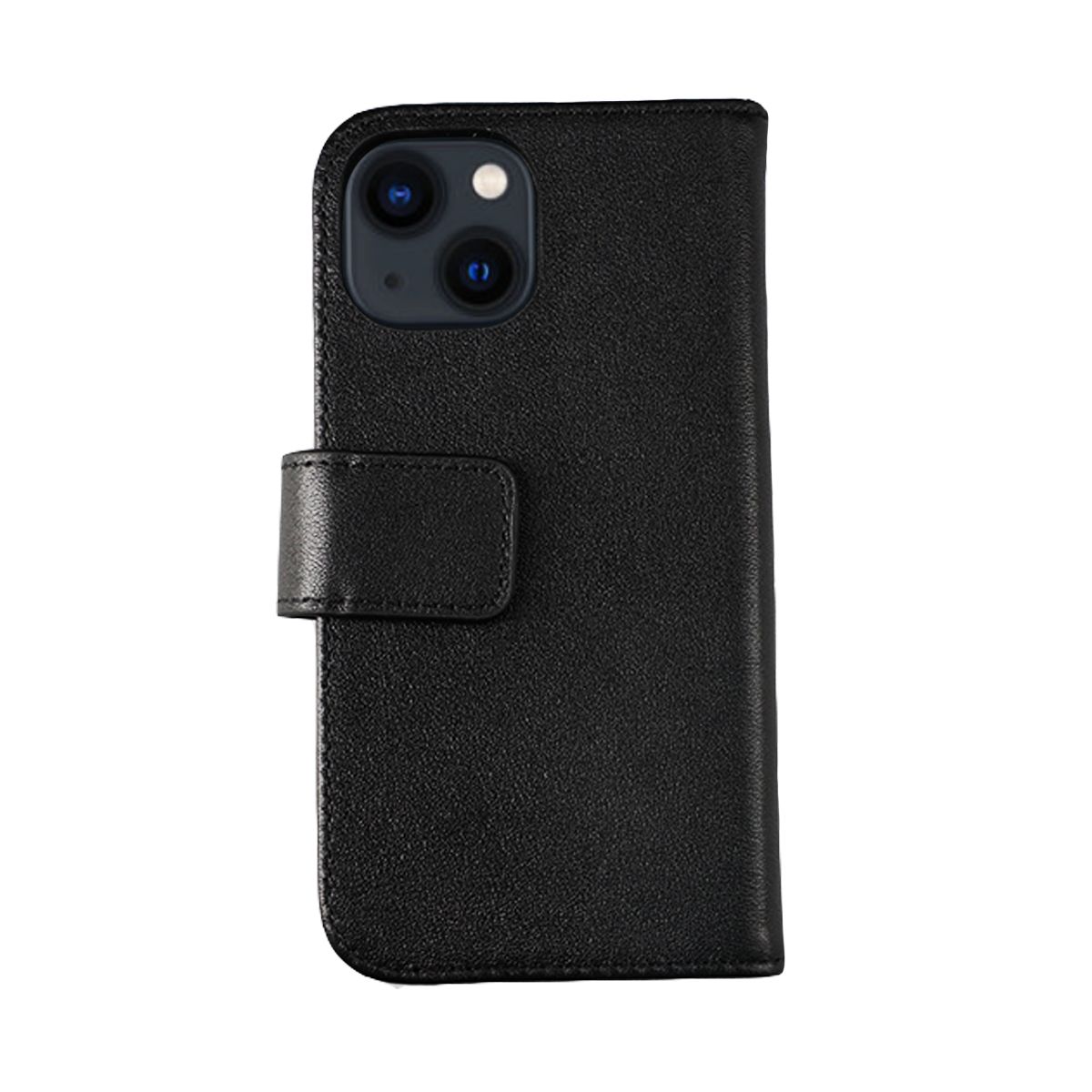 iPhone 13 Mini Plånboksfodral Läder Rvelon - Svart image 1