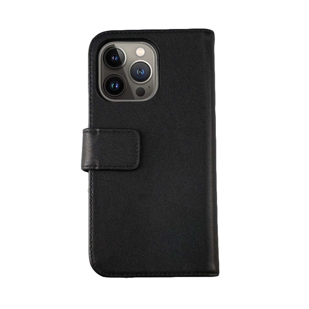 iPhone 13 Pro Max Plånboksfodral Läder Rvelon - Svart image 1