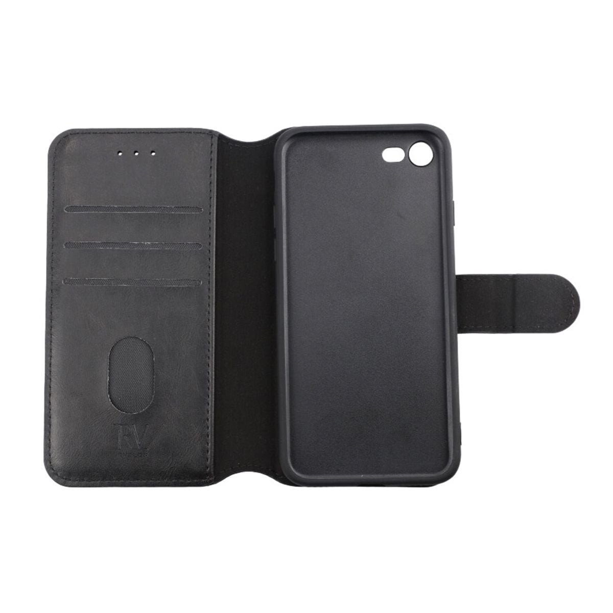 iPhone 7/8/SE 2020 Plånboksfodral Magnet Rvelon - Svart image 2
