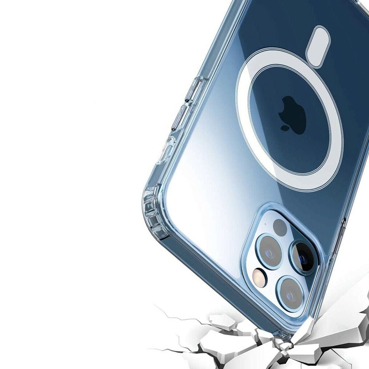Stöttåligt MagSafe Skal iPhone 11 - Transparent image 3