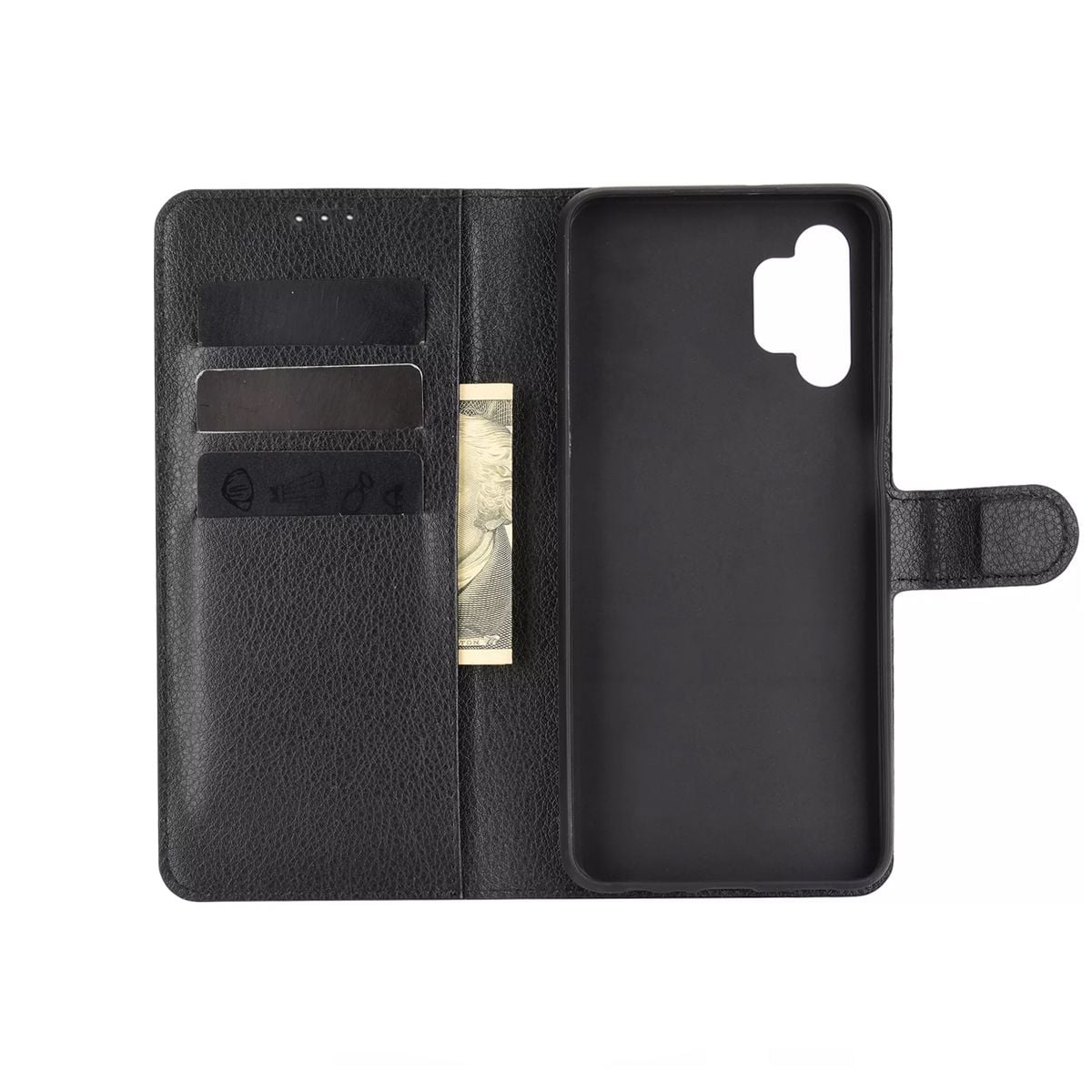 Samsung Galaxy A32 5G Plånboksfodral Magnet Rvelon - Svart image 4