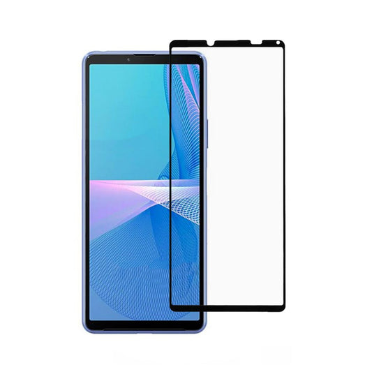 Skärmskydd Sony Xperia 10 III - Härdat Glas Svart image 1