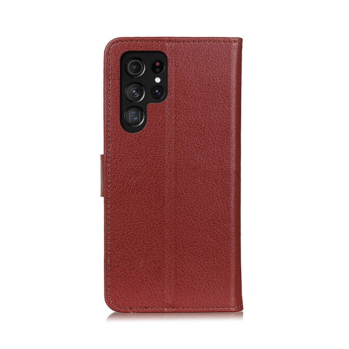 Samsung Galaxy S22 Ultra Plånboksfodral med Stativ - Brun image 3