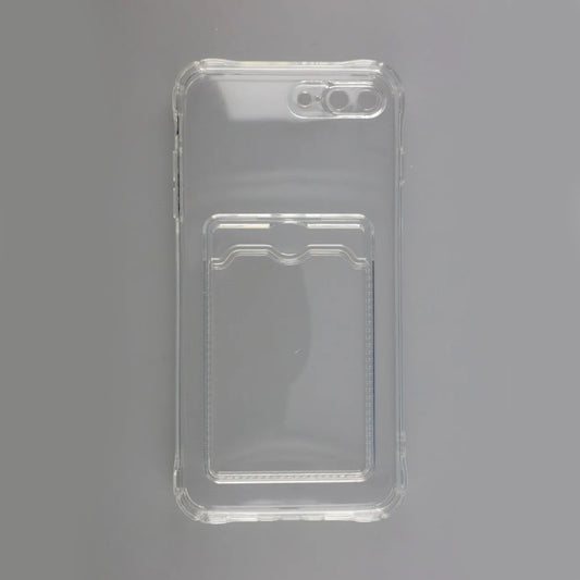 iPhone 7/8 Plus Stöttåligt Skal med Korthållare - Transparent image 1
