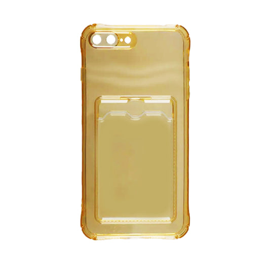 iPhone 7/8 Plus Stöttåligt Skal med Korthållare - Gul image 1