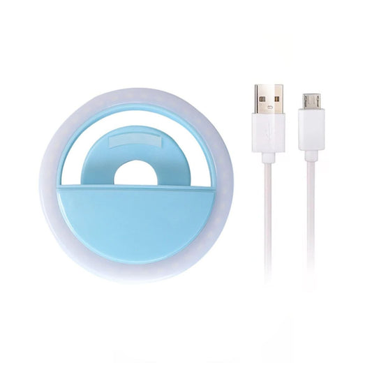 Ringljus/LED-Ring till mobiltelefon - Blå image 1