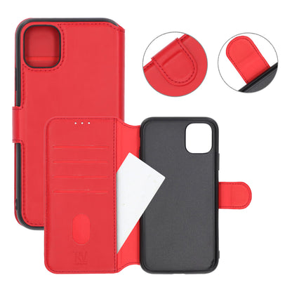 iPhone 11 Plånboksfodral Extra Kortfack Rvelon - Röd image 5