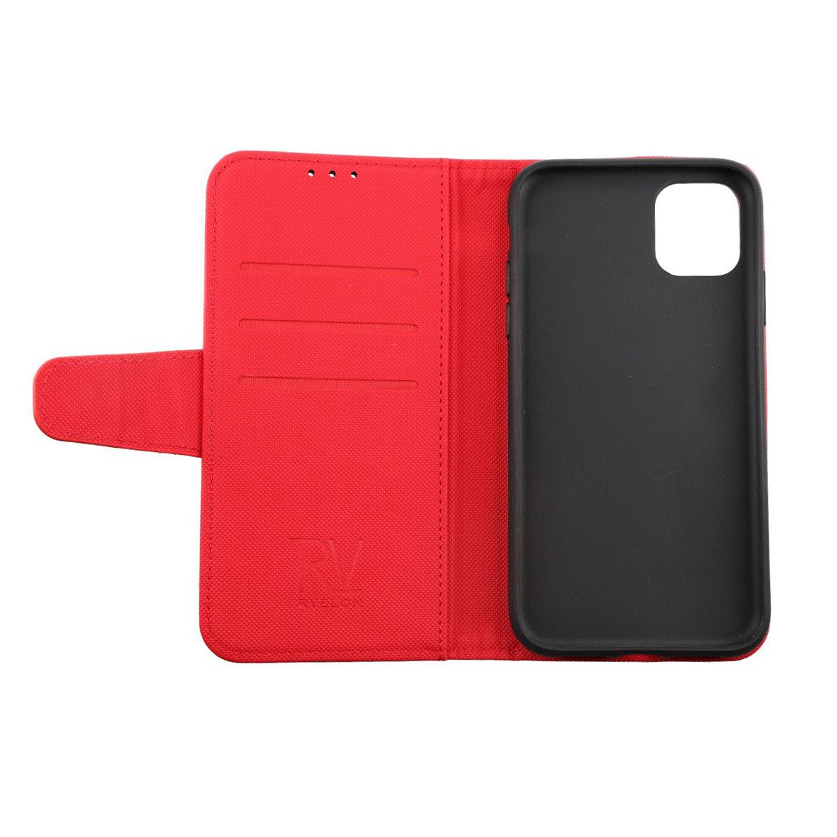 iPhone 11 Plånboksfodral Extra Kortfack Rvelon - Röd image 9