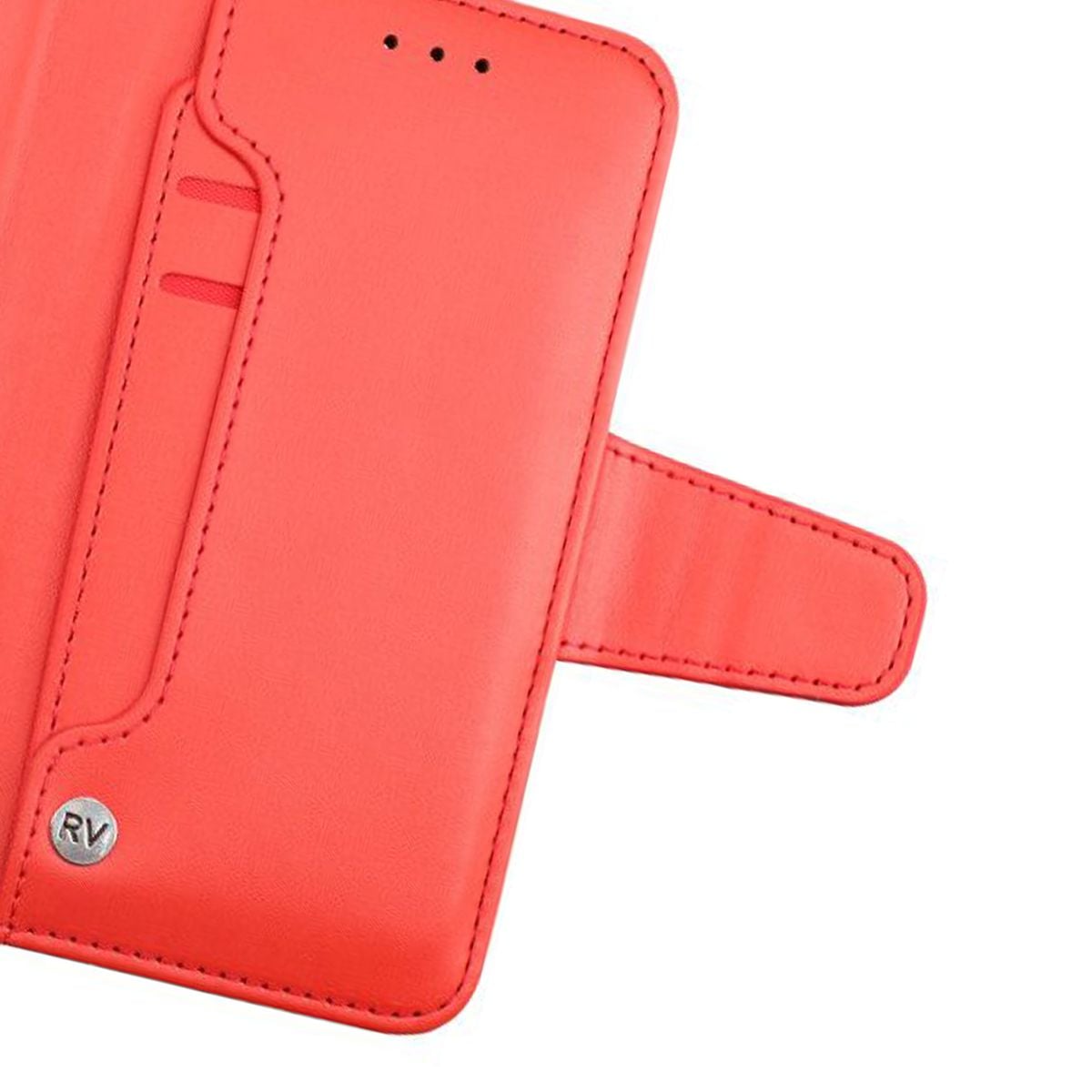 iPhone X/XS Plånboksfodral Extra Kortfack Rvelon - Röd image 3