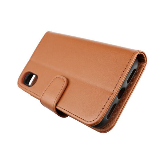 iPhone X/XS Plånboksfodral Extra Kortfack Rvelon - Guldbrun image 2