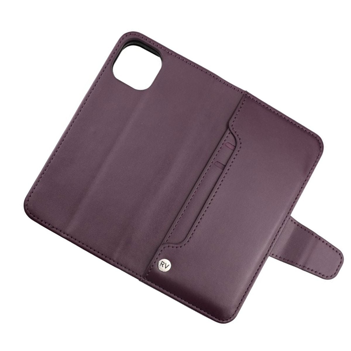 iPhone 13 Pro Plånboksfodral Extra Kortfack Rvelon - Mörklila image 5
