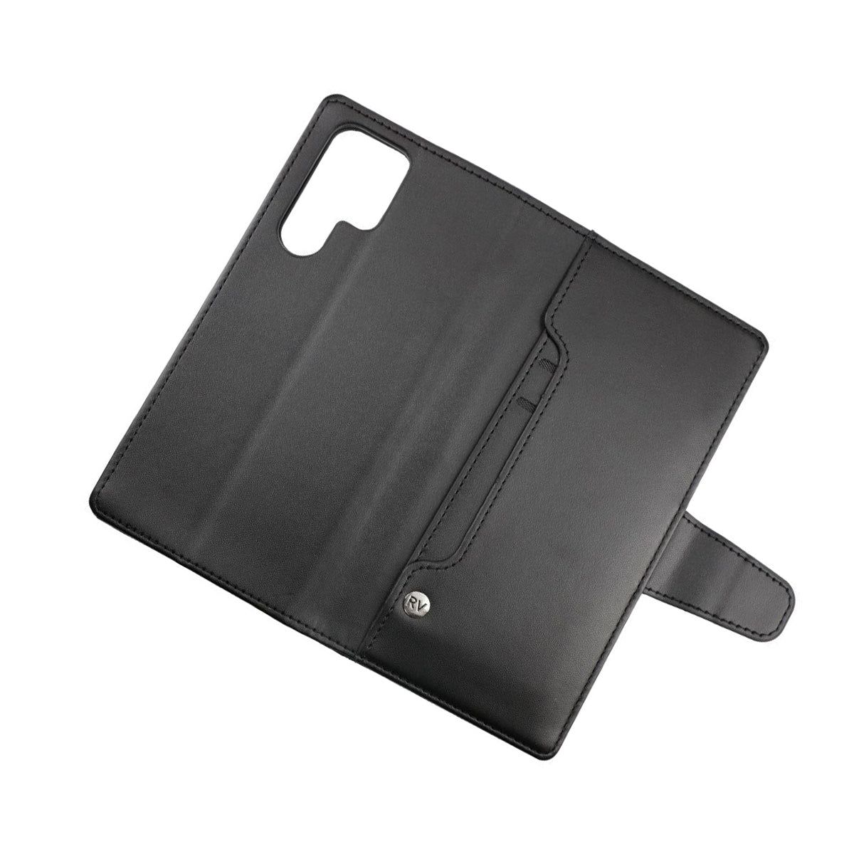Samsung Galaxy S22 Ultra Plånboksfodral med Extra Kortfack Rvelon - Svart image 3