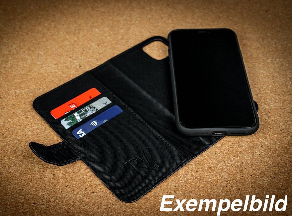 Rvelon Plånboksfodral Magnet för iPhone X och XS - Röd image 4