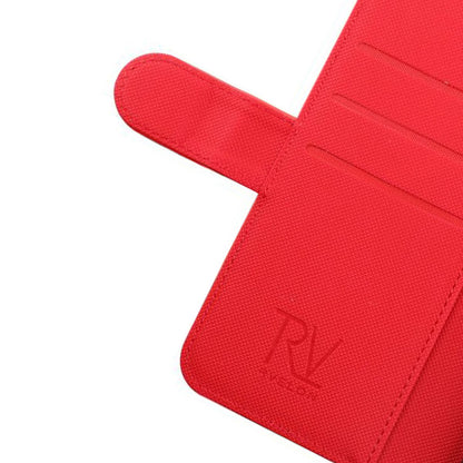 Rvelon Plånboksfodral Magnet för iPhone X och XS - Röd image 5