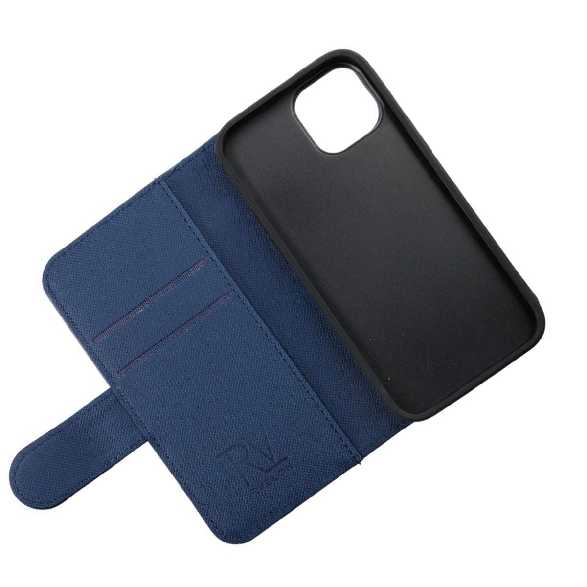 iPhone 13 Mini Plånboksfodral Magnet Rvelon - Blå image 6