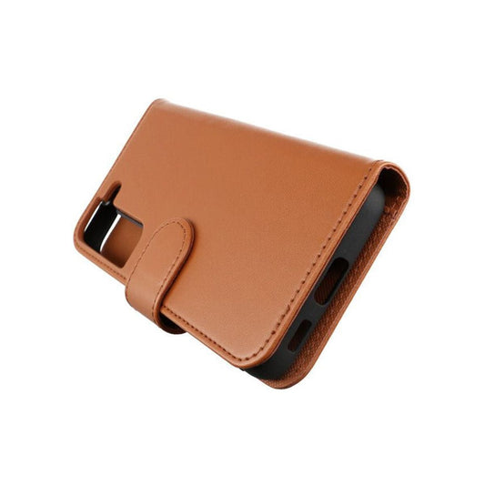 Samsung Galaxy S22 Plus Plånboksfodral Magnet  - Guldbrun image 2