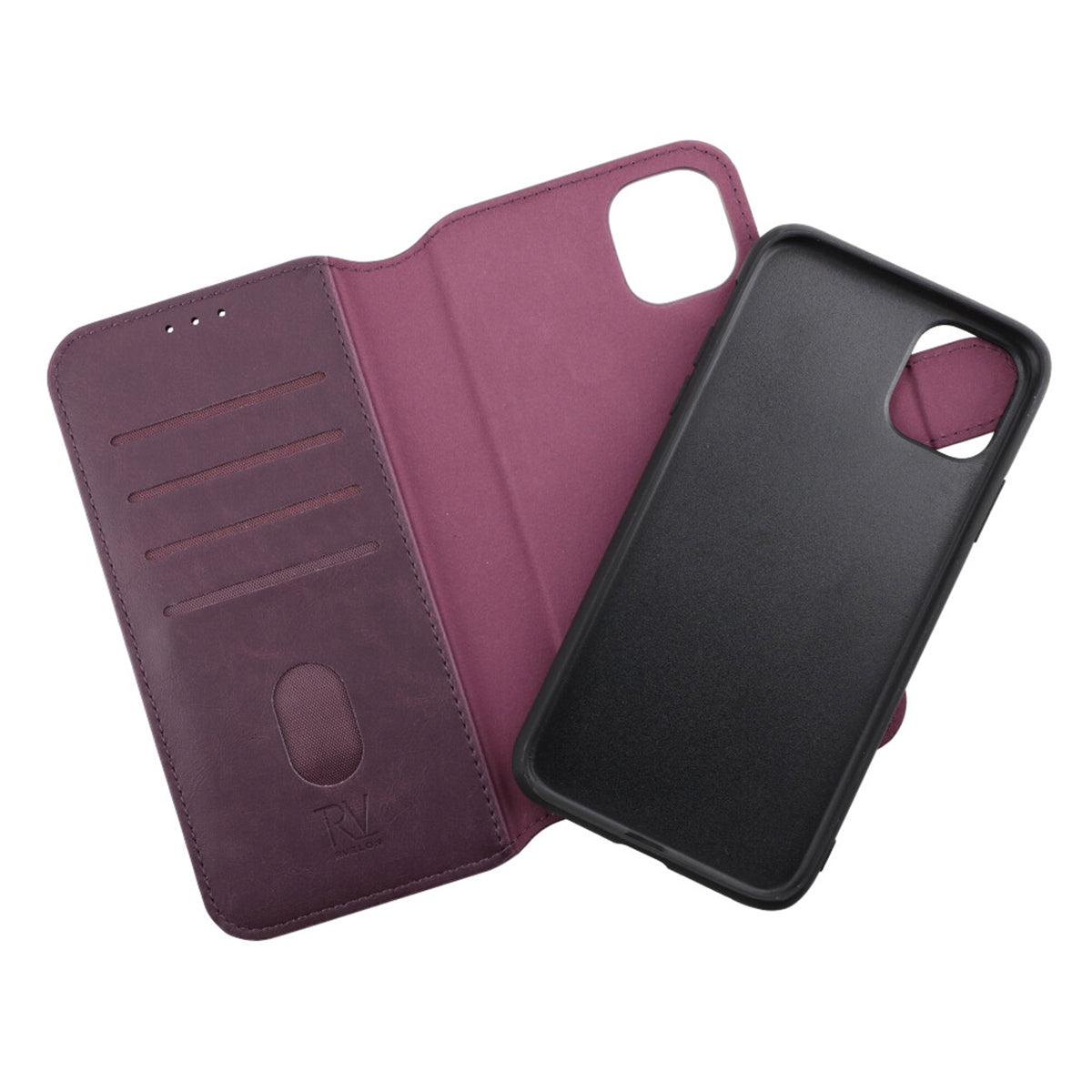 iPhone 11 Plånboksfodral Magnet Rvelon - Mörklila image 5