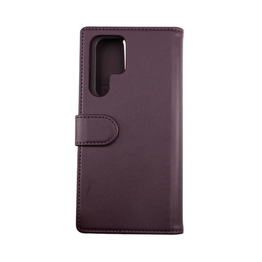 Samsung Galaxy S22 Ultra Plånboksfodral Magnet - Mörklila image 1