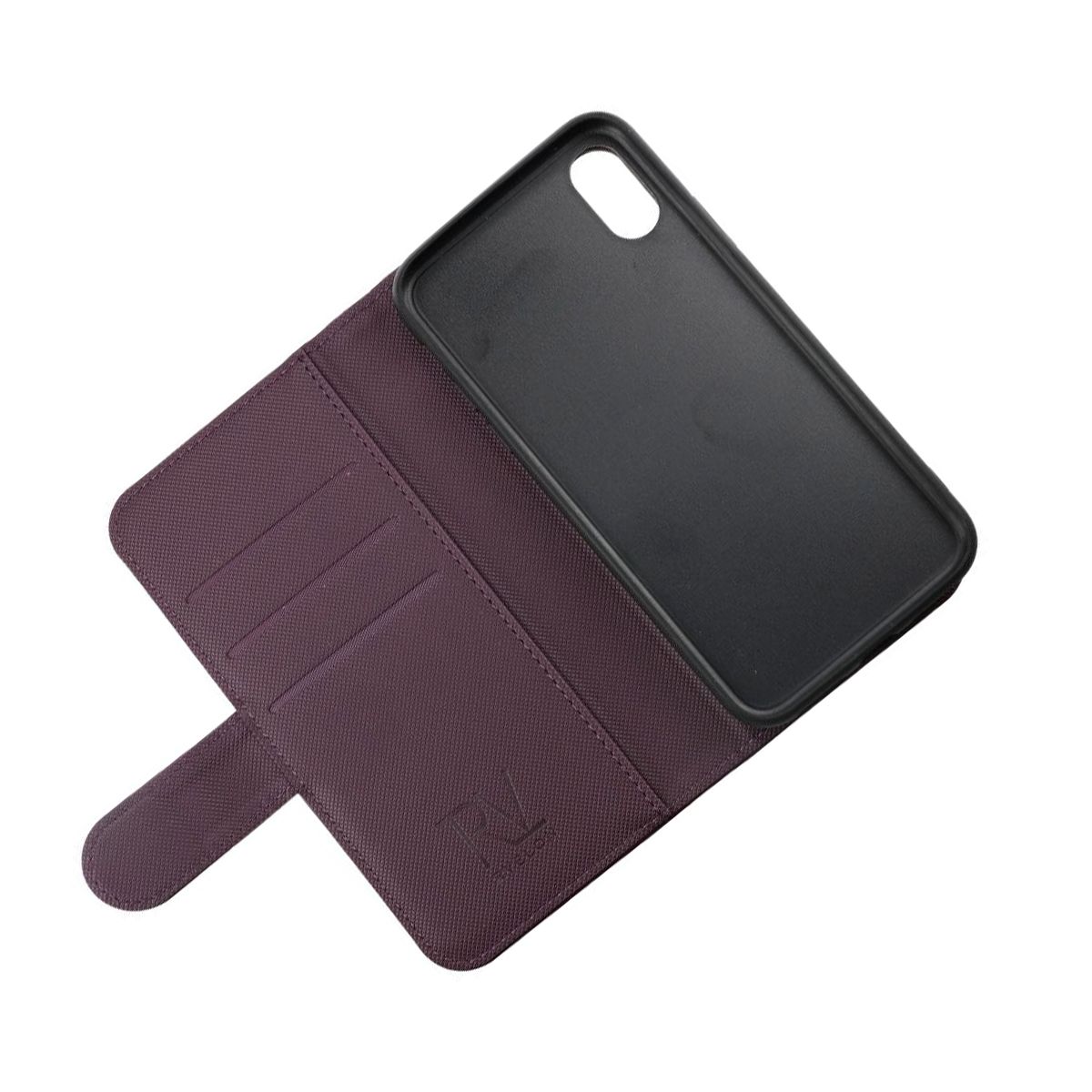 Rvelon Plånboksfodral Magnet för iPhone X och XS - Mörklila image 6