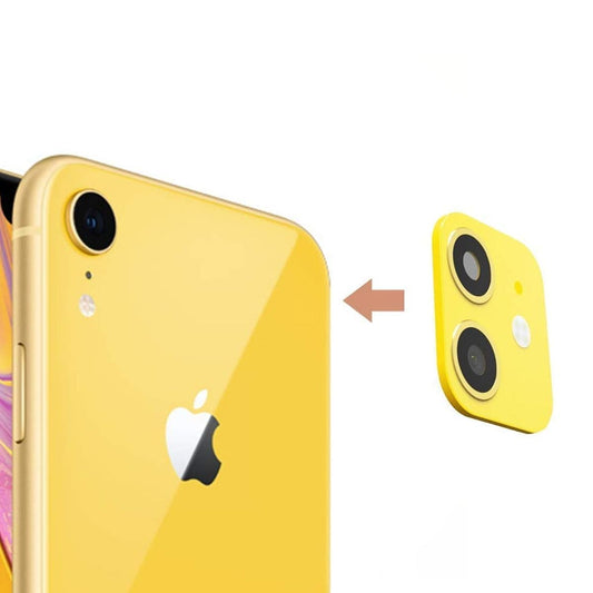 iPhone 11 Look-alike Kameralins - iPhone XR Gul image 1